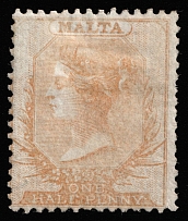 1861 1/2p Malta, British Colonies (SG 2, CV $750)