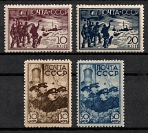 1938 Rescue of the North Pole Expedidion of Papanin, Soviet Union, USSR, Russia (Full Set, MNH)