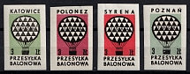 1964 Ballon Post, Poland, Non-Postal, Cinderella (MNH)