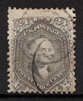 1862 24c Washington, United States, USA (Scott 78b, Gray, Canceled, CV $450)