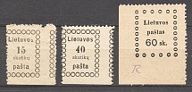1918-19 Lithuania CV $120 (Signed, MH/MNH)