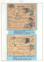 1911-13 Hungary, Carpahto-Ukraine territory Postal History, Two Telegram Cards